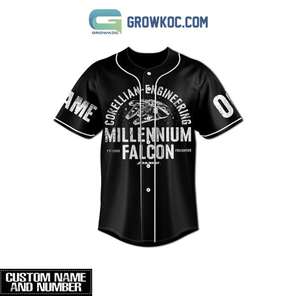 Star Wars Millenium Falcon Personalized Baseball Jersey