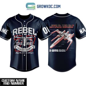 Star Wars Rebel Alliance Galactic Champs Personalized Baseball Jersey