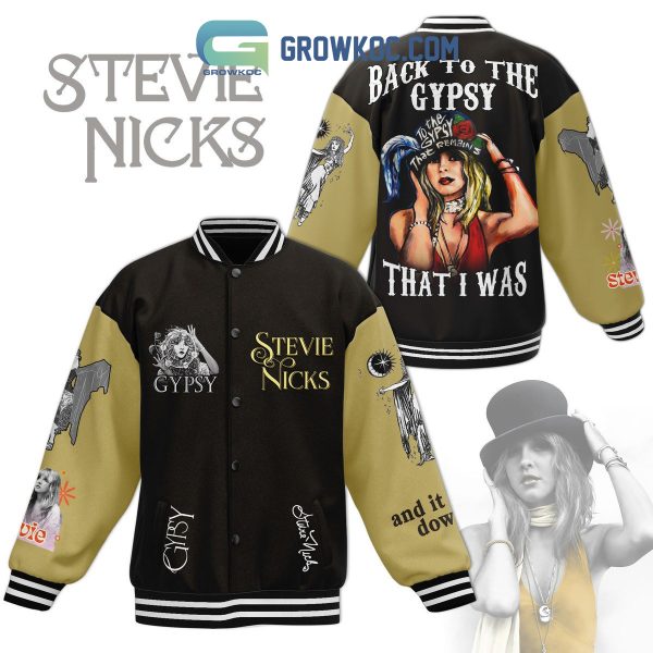 Stevie Nicks Back To The Gypsy That I Was Baseball Jacket