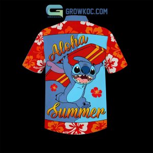 Stitch Aloha Summer Hello Hawaiian Shirts