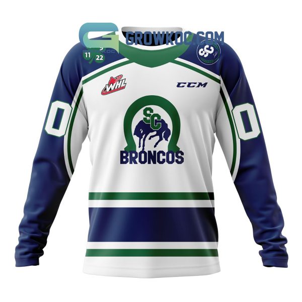 Swift Current Broncos Away Jersey Personalized Hoodie Shirt