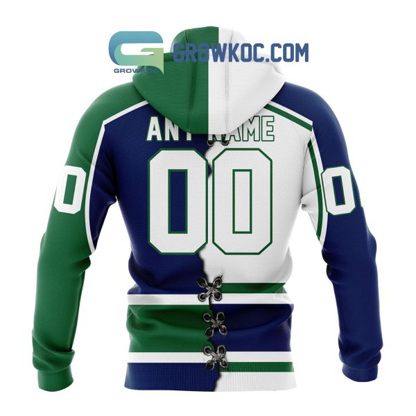 Swift Current Broncos Mix Home And Away Jersey Personalized Hoodie Shirt