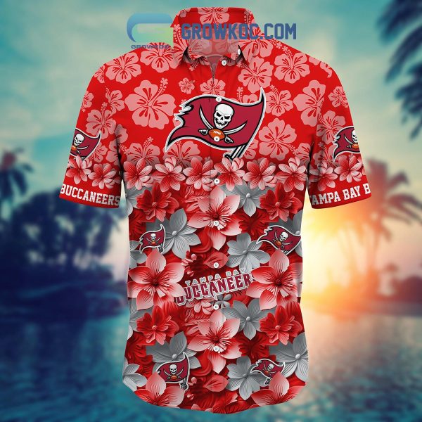 Tampa Bay Buccaneers Hibiscus Summer Flower Hawaiian Shirt