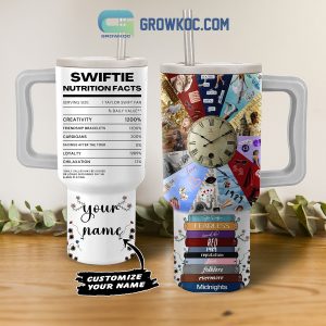 Taylor Swift Nutrition Facts All Albums Personalized 40oz Tumbler