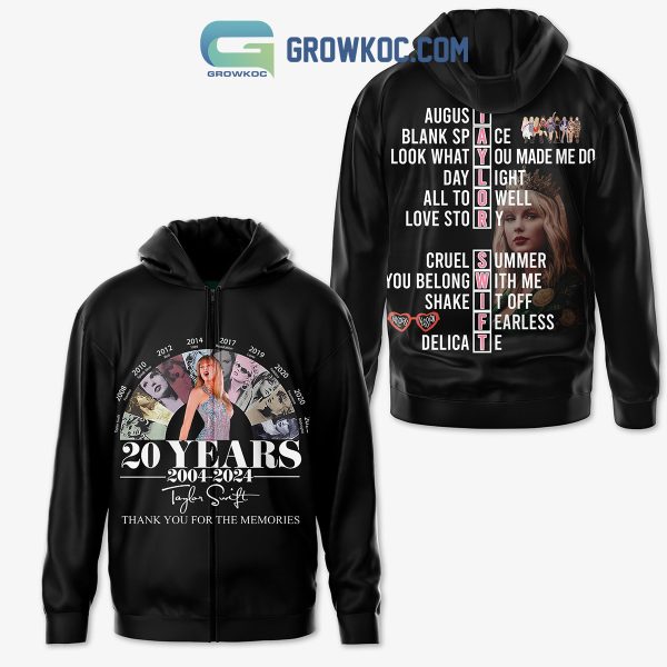 Taylor Swift The Eras Tour Thank For The Memories Hoodie Shirts