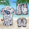 Tennessee Titans Hawaiian Shirts And Shorts With Flip Flop