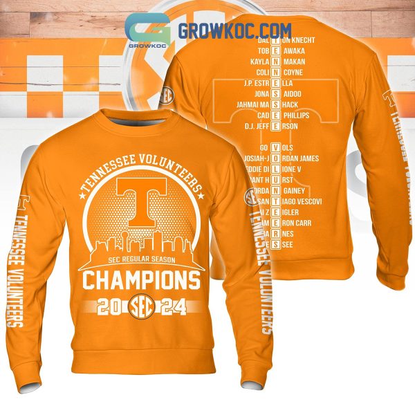 Tennessee Volunteers SEC Regular Season Champions 2024 Orange Hoodie Shirts