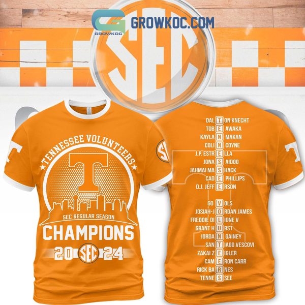 Tennessee Volunteers SEC Regular Season Champions 2024 Orange Hoodie Shirts