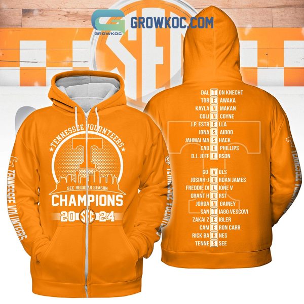 Tennessee Volunteers SEC Regular Season Champions 2024 Orange Hoodie Shirts