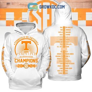 Tennessee Volunteers SEC Regular Season Champions 2024 White Hoodie Shirts