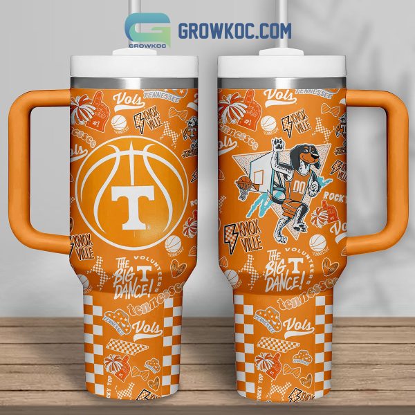 Tennessee Volunteers The Big Dance Knox Ville Rocky Orange 40oz Tumbler