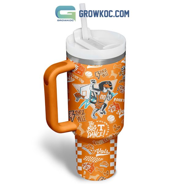 Tennessee Volunteers The Big Dance Knox Ville Rocky Orange 40oz Tumbler