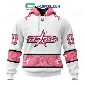 Texas Stars Breast Cancer Personalized Hoodie Shirts