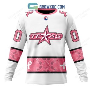 Texas Stars Breast Cancer Personalized Hoodie Shirts
