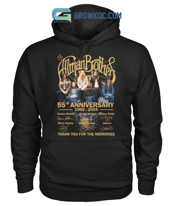 The Allman Brothers Band 55th Anniversary 1969-2024 T-Shirt