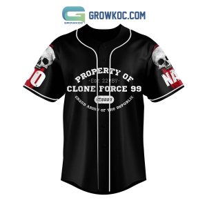 The Bad Batch Property Of Clone Force 99 Personalized Baseball Jersey