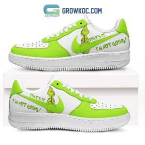 The Grinch That’s It I’m Not Going Green And White Design Air Force 1 Shoes