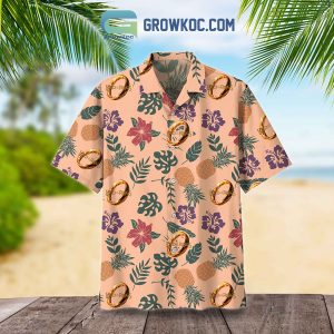 The Lord Of The Rings Monstera Hibiscus Hawaiian Shirts