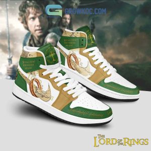 The Lord Of The Rings Not All Those Who Wander Are Lost Air Jordan 1 Shoes White Lace