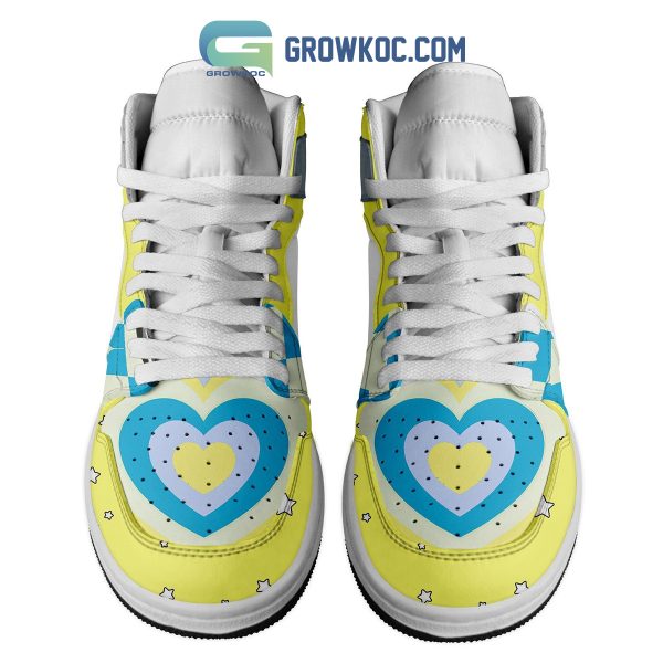 The Powerpuff Girls Bubbles Blue Energy Trail Air Jordan 1 Shoes