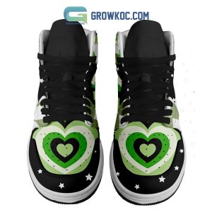 The Powerpuff Girls Buttercup Green Energy Trail Air Jordan 1 Shoes