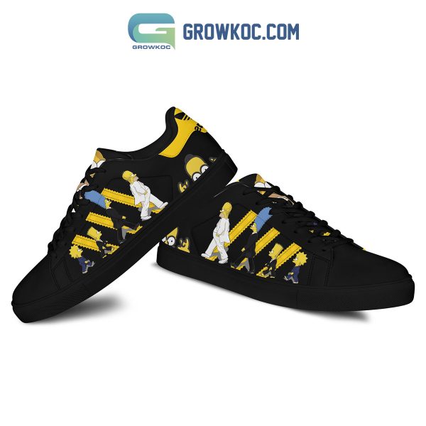 The Simpsons Family Cartoon Black Version Stan Smith Shoes