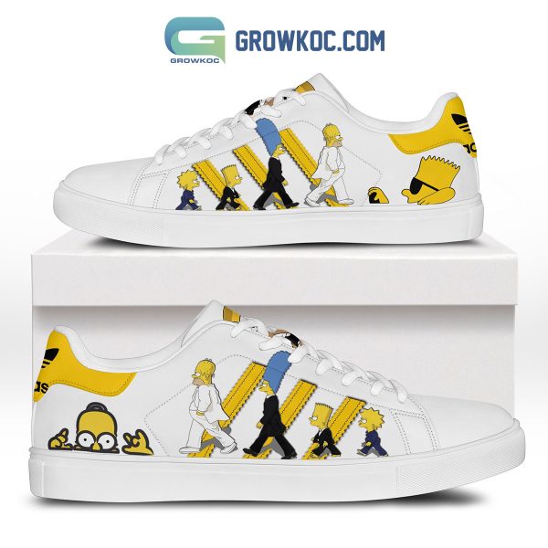 The Simpsons Family Cartoon Stan Smith Shoes White Design