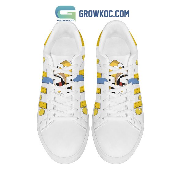 The Simpsons Family Cartoon Stan Smith Shoes White Design