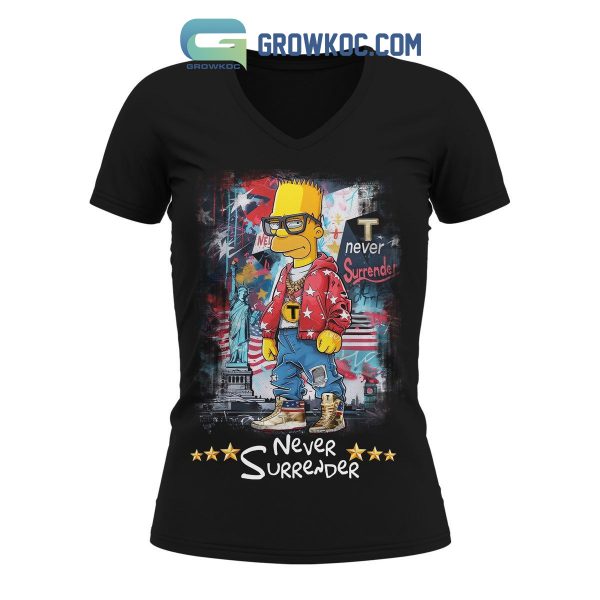 The Simpsons Family Never Surrender T-Shirt