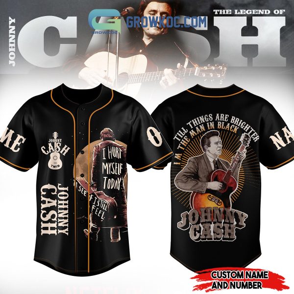 Till Things Are Brighter I’m The Man In Black Johnny Cash Personalized Baseball Jersey