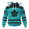 Toronto Maple Leafs Fight Ovarian Cancer Personalized Hoodie Shirts