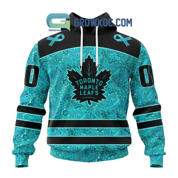 Toronto Maple Leafs Fight Ovarian Cancer Personalized Hoodie Shirts