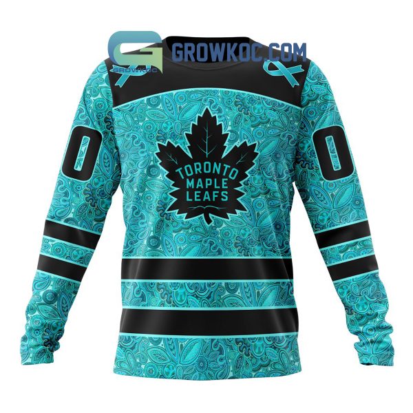 Toronto Maple Leafs Fight Ovarian Cancer Personalized Hoodie Shirts