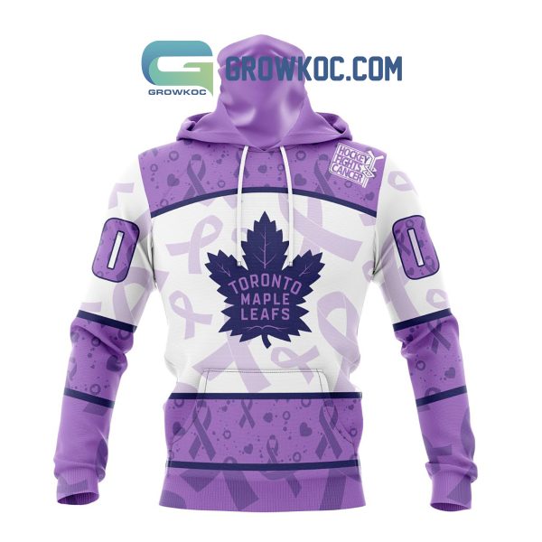 Toronto Maple Leafs Lavender Fight Cancer Personalized Hoodie Shirts