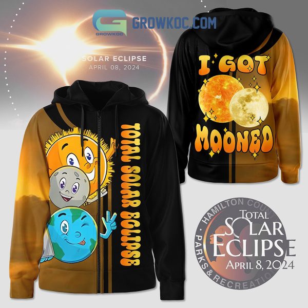 Total Solar Eclipse 2024 The Sun Is Getting Mooned Fan Hoodie Shirts