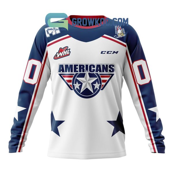 Tri-City Americans Away Jersey Personalized Hoodie Shirt
