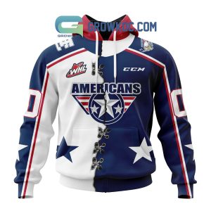 Tri-City Americans Mix Home And Away Jersey Personalized Hoodie Shirt