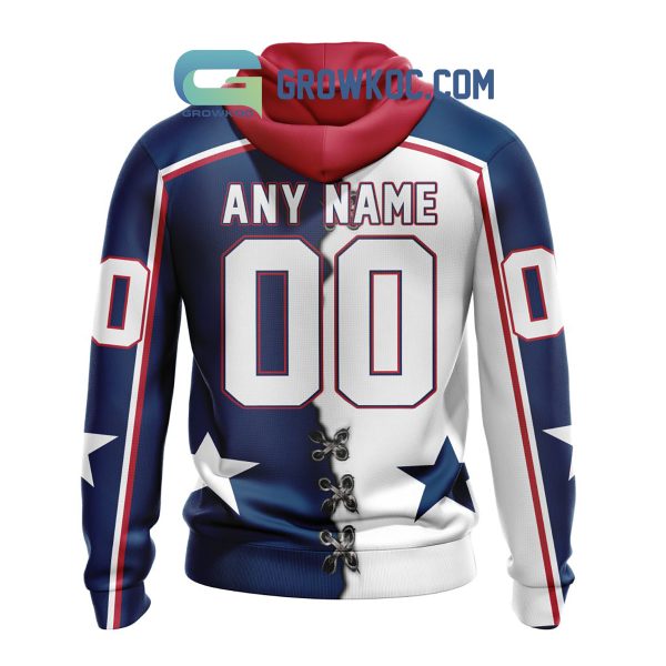 Tri-City Americans Mix Home And Away Jersey Personalized Hoodie Shirt