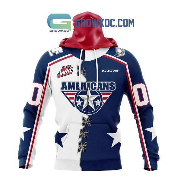 Tri-City Americans Mix Home And Away Jersey Personalized Hoodie Shirt