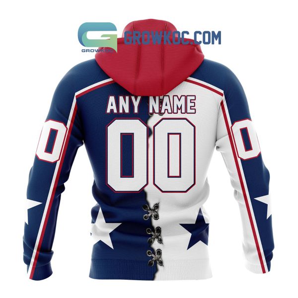 Tri-City Americans Mix Home And Away Jersey Personalized Hoodie Shirt