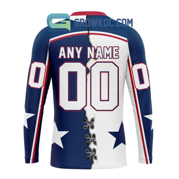 Tri-City Americans Mix Home And Away Jersey Personalized Hoodie Shirt