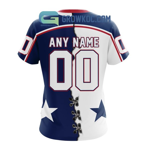 Tri-City Americans Mix Home And Away Jersey Personalized Hoodie Shirt