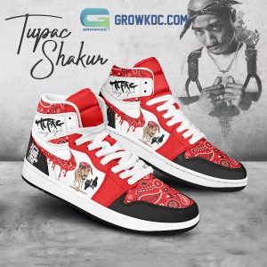 Tupac Shakur Only God Can Judge Me Air Jordan 1 Shoes White Lace
