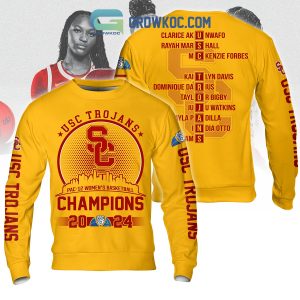 USC Trojans 2024 Pac 12 Champions Hoodie Shirts Yellow Version