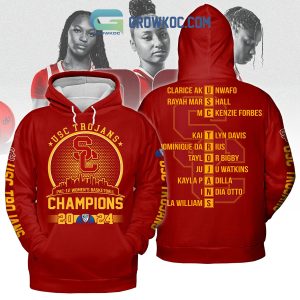 USC Trojans 2024 Pac 12 Champions Red Design Hoodie Shirts