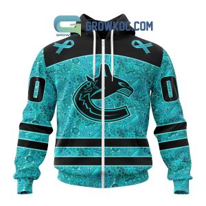 Vancouver Canucks Fight Ovarian Cancer Personalized Hoodie Shirts