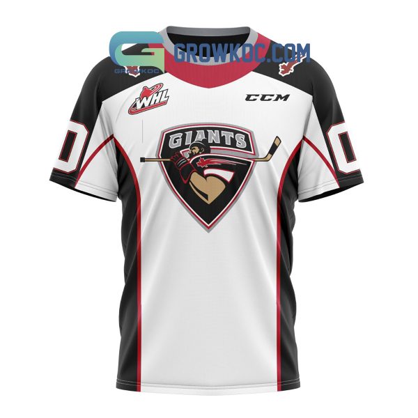 Vancouver Giants Away Jersey Personalized Hoodie Shirt