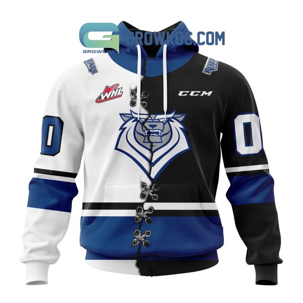 Victoria Royals Mix Home And Away Jersey Personalized Hoodie Shirt