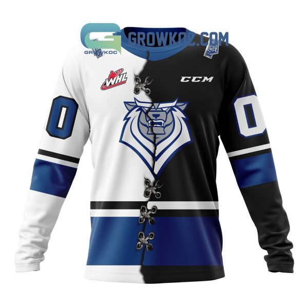 Victoria Royals Mix Home And Away Jersey Personalized Hoodie Shirt