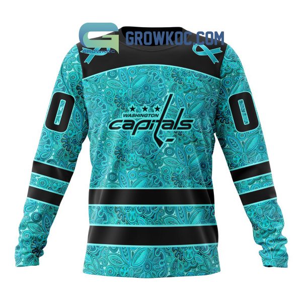 Washington Capitals Fight Ovarian Cancer Personalized Hoodie Shirts